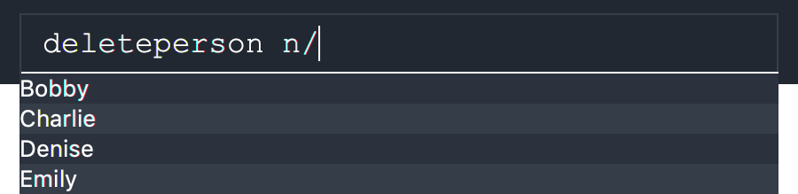 developer guide caret within arguments